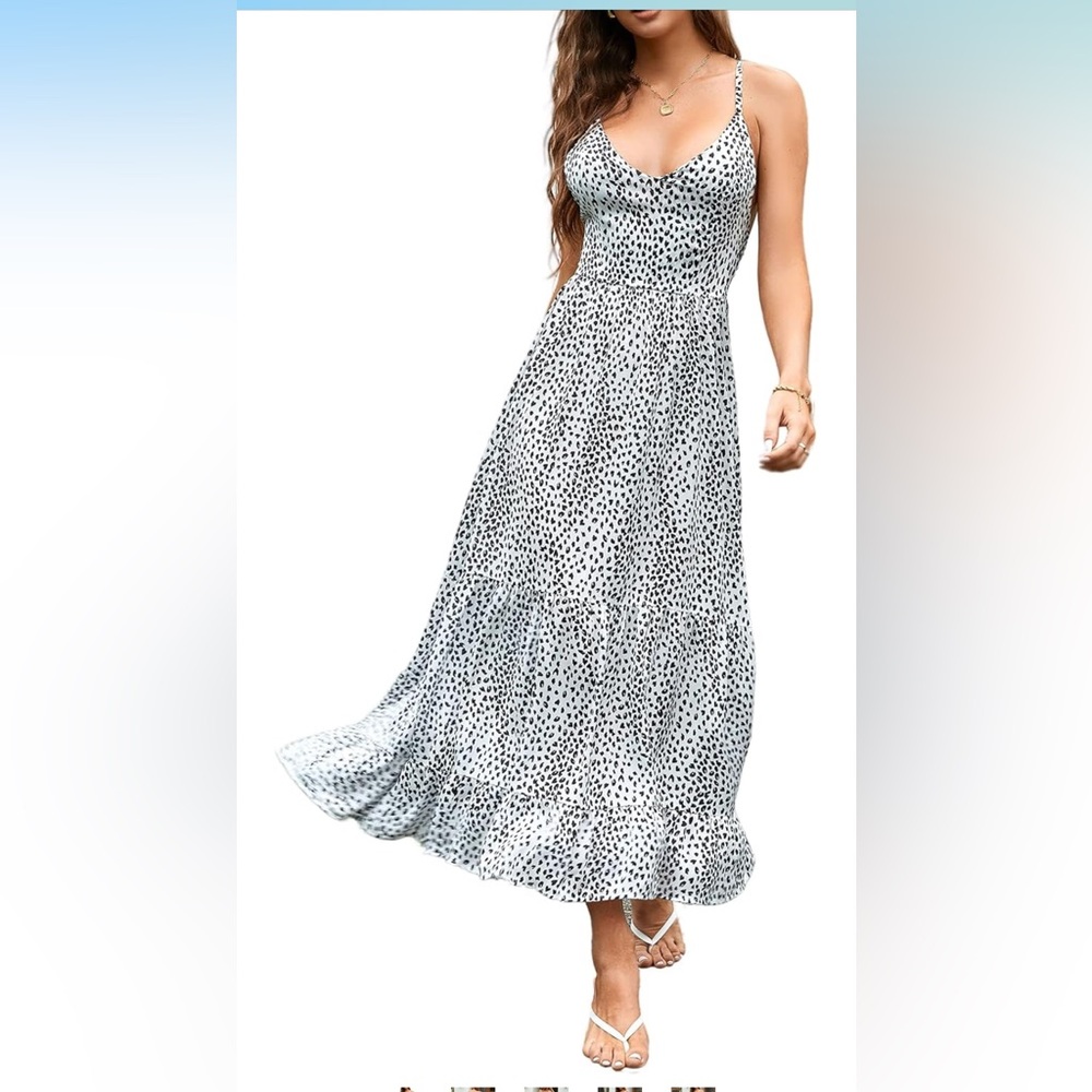 Flowy Maxi Summer Slip Dress sz M Cupshe NWOT Price Firm!
